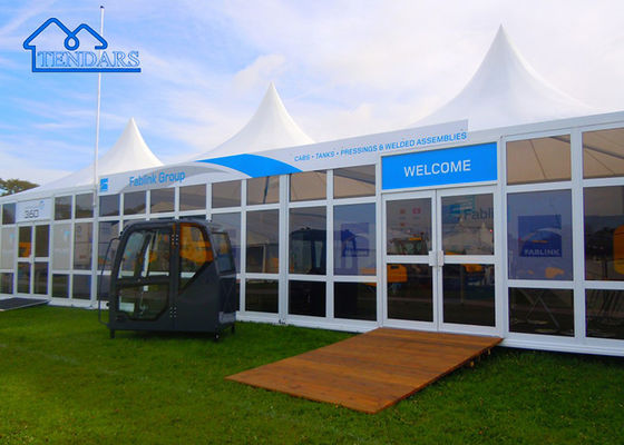 Αγορά Υψηλού επιπέδου Custom Glass Wall Glass Door Aluminium Pop Up Pagoda Tent Για προσωρινή τουαλέτα online manufacture