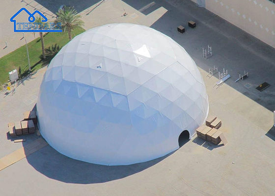 Αγορά 7m Dia Commercial Dome Tent 6061/T6 Αλουμινίου Γεωδαιστικής Σχεδίασης PVC Κάλυψη για Εστιατόρια διαδικτυακή κατασκευή