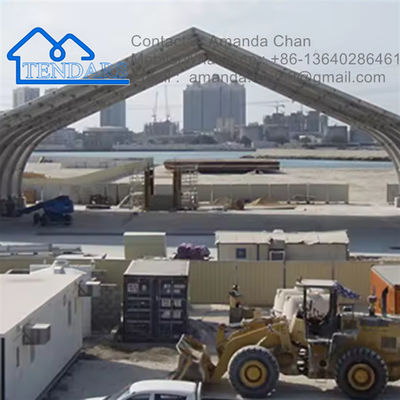 Αγορά Εξωτερικό Μεγάλο Custom Aluminium Alloy Προσωρινή αποθήκευση Τέντα Marquee Τέντα καμπυλωτού σχήματος online manufacture