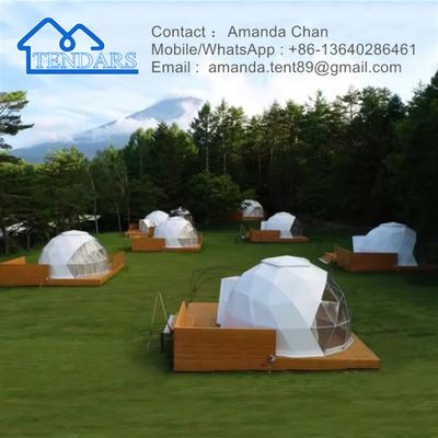 Αγορά Glamping Luxury Outdoor PVC Dome Ξενοδοχείο Σπίτι Θόλος Τέντα Μισό Θόλο Τέντα Για Δραστηριότητα online manufacture