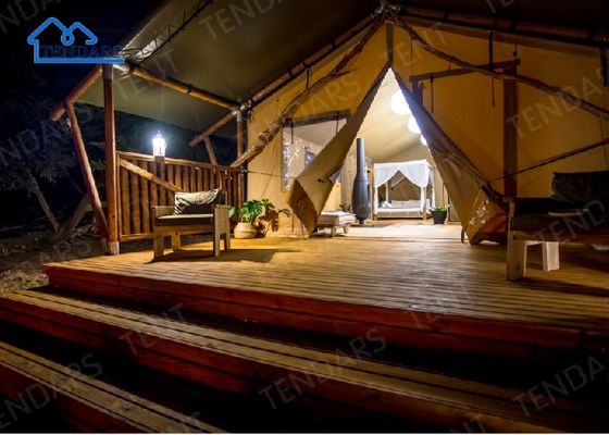Μόνιμο εργοστάσιο Custom μέγεθος τέντα glamping στο δάσος