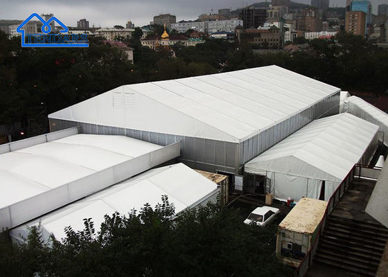 Προσαρμοσμένες κινητές προσωρινές σκηνές αποθήκευσης Καταφύγια για εξωτερικούς χώρους Πιστοποιητικό CE Μόνιμες δομές σκηνών προς πώληση