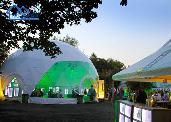 12m Dia PVC Cover Commercial Dome Tent Aluminium Alloy Πανοραμική θέα για τοποθεσίες Glamping