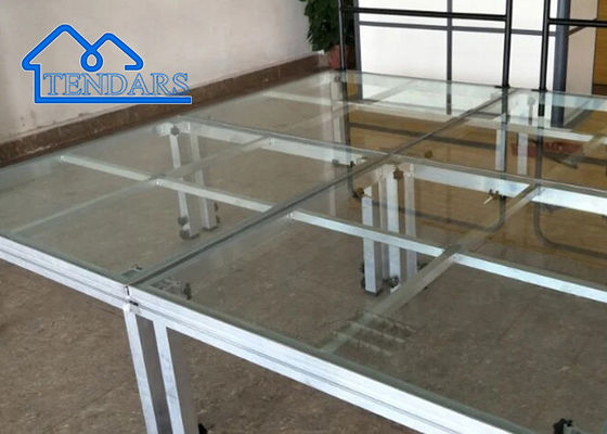 Φθηνό Custom Portable 4x4ft DJ Lights Πλατφόρμα σκηνής, τετραγωνική κύκλος άξονας τριγωνική σκάλα