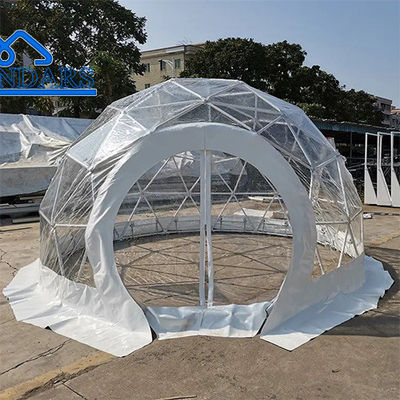 Εξωτερική πολυτελή διαφανής οροφή ιγκλού Glamping PVC Γεωδαιστικός Θόλος Ξενοδοχειακή σκηνή