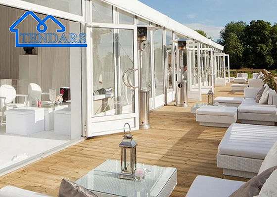 4x4m Αδιάβροχο PVC Cover Party Marquee Tent Σκελετός από κράμα αλουμινίου Προστασία παντός καιρού για υπαίθριες γιορτές