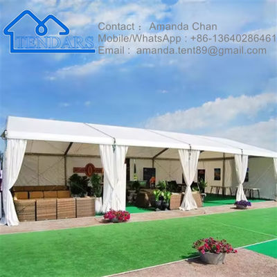 Προσαρμοσμένο πλαίσιο αλουμινίου Λευκό Pvc Windows Party Event Tent for Outdoor Events Ten Marquee Event
