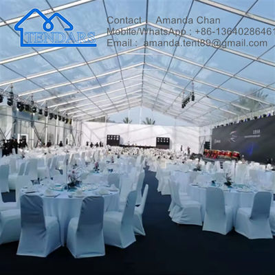 Πλήρης πλάγιας τοιχογραφίας κήπος Πάρτι Marquee Τέντες Αδιάβροχο PVC Αλουμινίου Φρέμα Πρωταθλήματος δομή κάλυψης