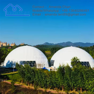 Ξενοδοχείο Resort Pvc Μεγάλος καμβάς Γεωδαιστικός Glamping Dome Σπίτι σκηνή για εκδήλωση
