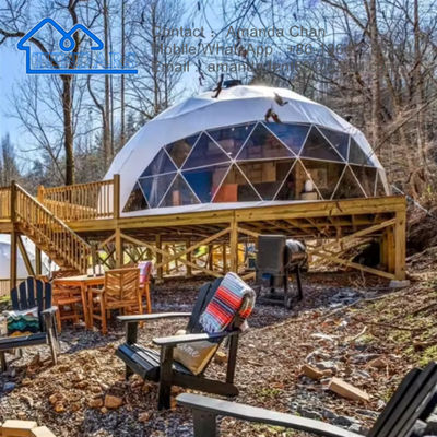 Εξωτερική πολυτέλεια Four Season Dome Hotel Γεωδαιστική Glamping House Θόλος Τέντα προς πώληση
