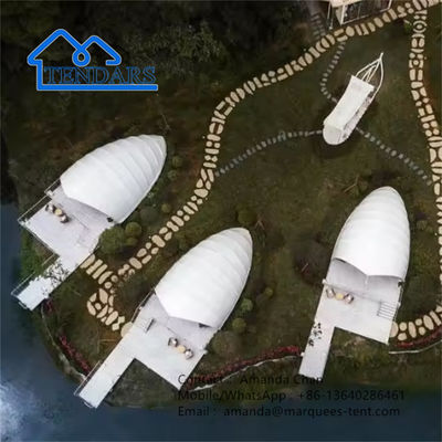 Εξωτερική κατασκήνωση Shell σκιά σκηνές House Resort πολυτελή σκηνή για Glamping