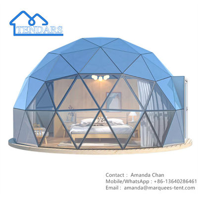 Προσαρμοσμένο μέγεθος Μεγάλο Glamping Dome Τέντα Στυλ ξενοδοχείου Για οικογενειακό κάμπινγκ