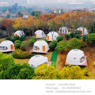 6m 6-8 άτομα Διαφανές Glamping Hotel Igloo Γεωδαιστικός Θόλος Τέντας Για Εξωτερικές Δραστηριότητες