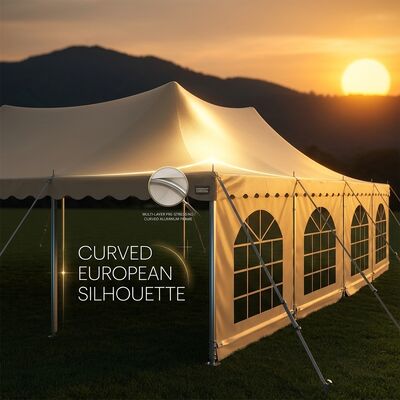 30x70m PVC πλάι με παράθυρα L σειρά Clear Span Marquee Πάρτι Τέντα Pvc πλάι παράθυρα Γενέθλια επέτειο Πάρτι