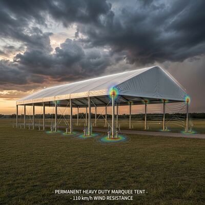 30x45m Διαφανής PVC οροφή Σειρά L Διαφανές Span Marquee Πάρτι σκηνή Διαφανής οροφή Marquee VIP cocktail δεξίωση