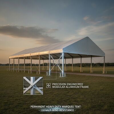 30x40m Διαφανής PVC οροφή M σειρά Διαφανής Span Marquee Πάρτι Τέντα Διαφανής οροφή Marquee Χριστούγεννα