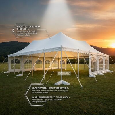 10x20m Σύστημα ξύλινου δαπέδου Σειρά G A-Frame Marquee Τέντα Πάρτι Κασέτα ξύλινο δάπεδο Περπατητήριος διάδρομος Fashion Show