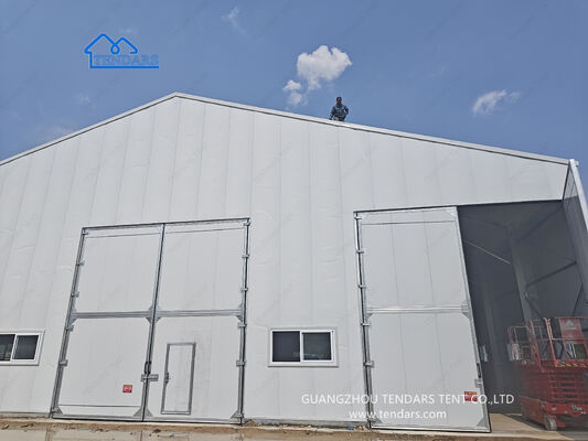 16x30m Clear Span Marquee Tent με πλαίσιο 6061/T6 από κράμα αλουμινίου και 850g/m2 PVC επικαλυμμένη στέγη