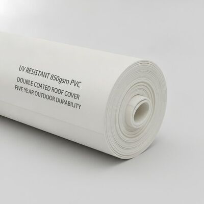 Ανθεκτικό στην υπεριώδη ακτινοβολία 850 gsm PVC Party Marquee Tent Ύφασμα Κάλυμμα Οροφής με διπλή επίστρωση Θόλος αντοχής σε εξωτερικούς χώρους για πέντε χρόνια