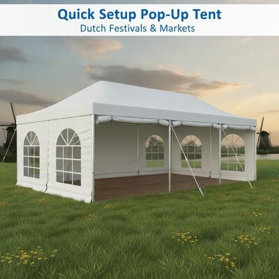 Γρήγορη εγκατάσταση Pop-Up Aluminum Party Marquee Tent για Ολλανδικά Φεστιβάλ Αγορές Υπαίθριες εκδηλώσεις