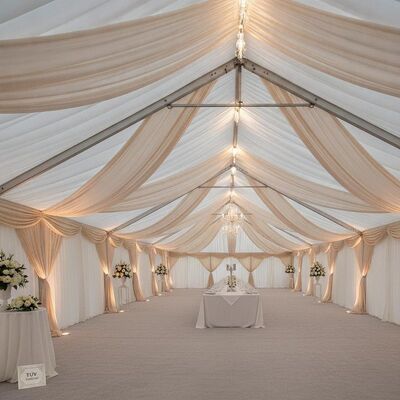 Πολυτελή TUV Certified Aluminum Party Marquee Tent Tent Tent Interior for Netherlands Premium Weddings Events