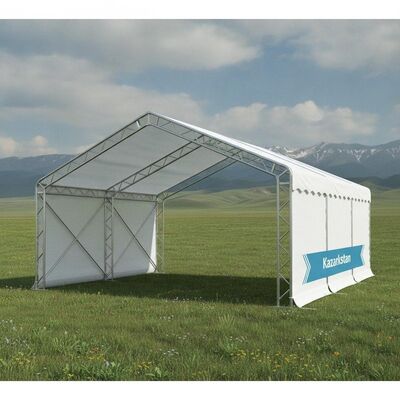 Tenda de festa de implantação rápida com estrutura dobrável, toldo portátil para eventos, Cazaquistão